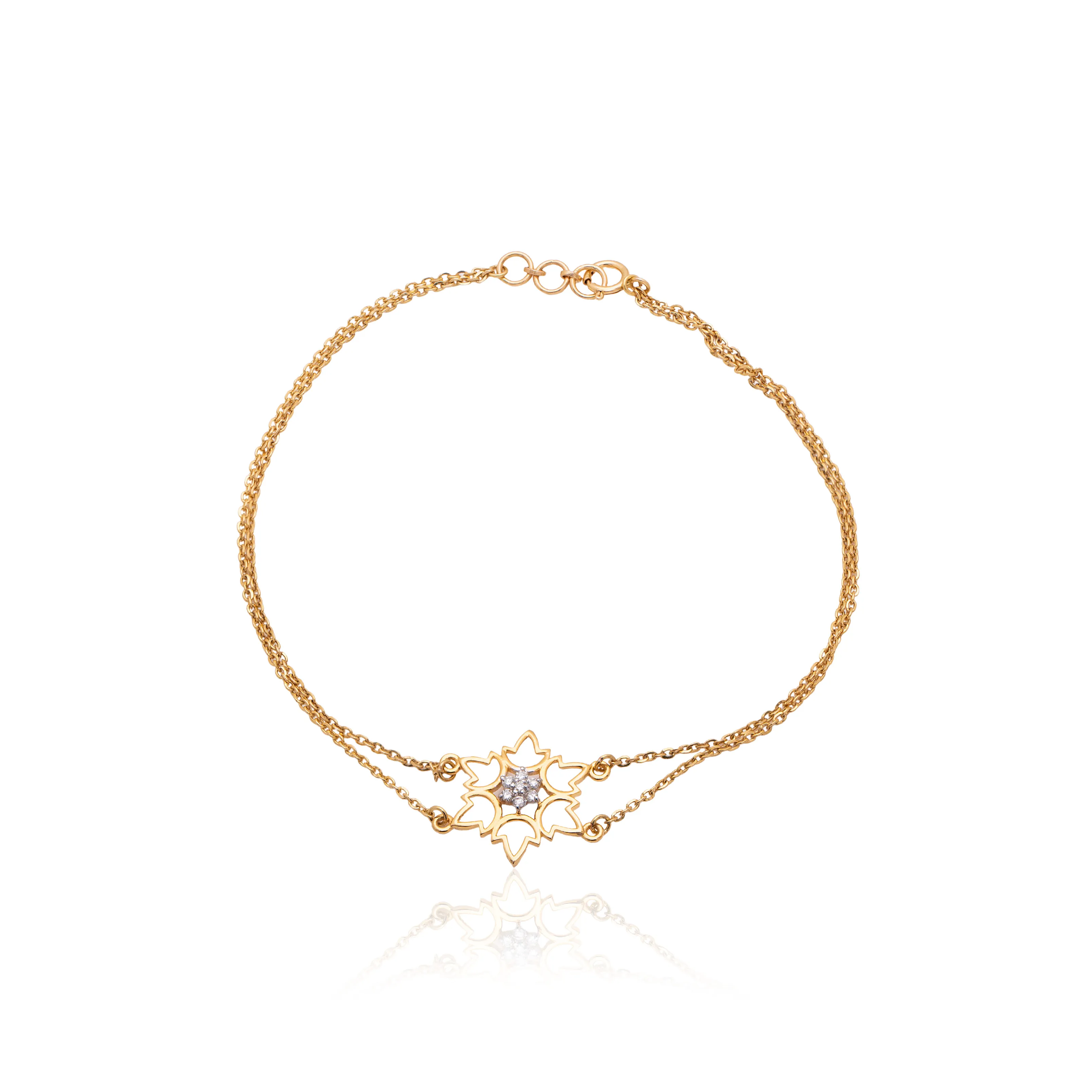 Yellow Gold Diamond Bracelet - Image 2