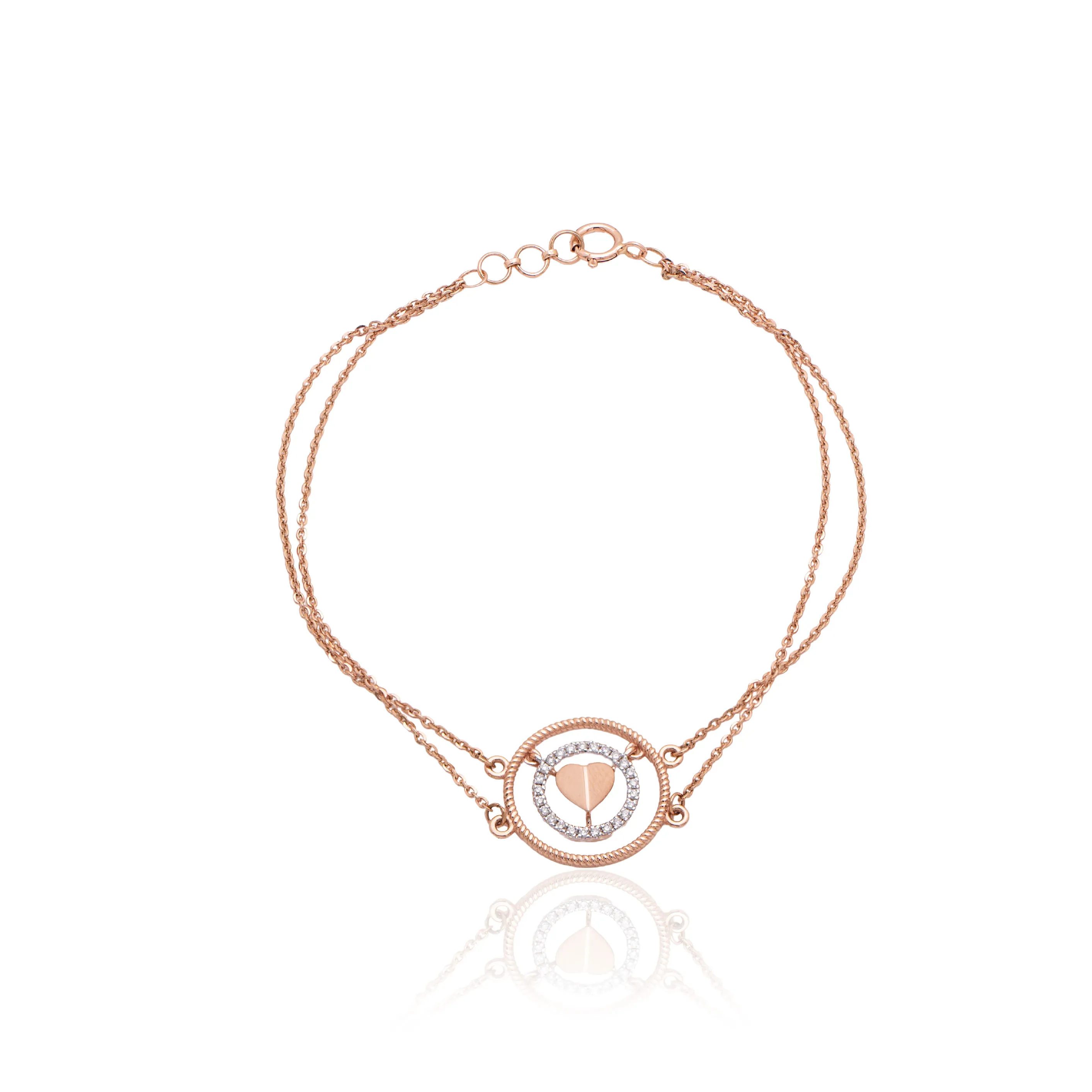 Rose Gold Diamond Bracelet - Image 2