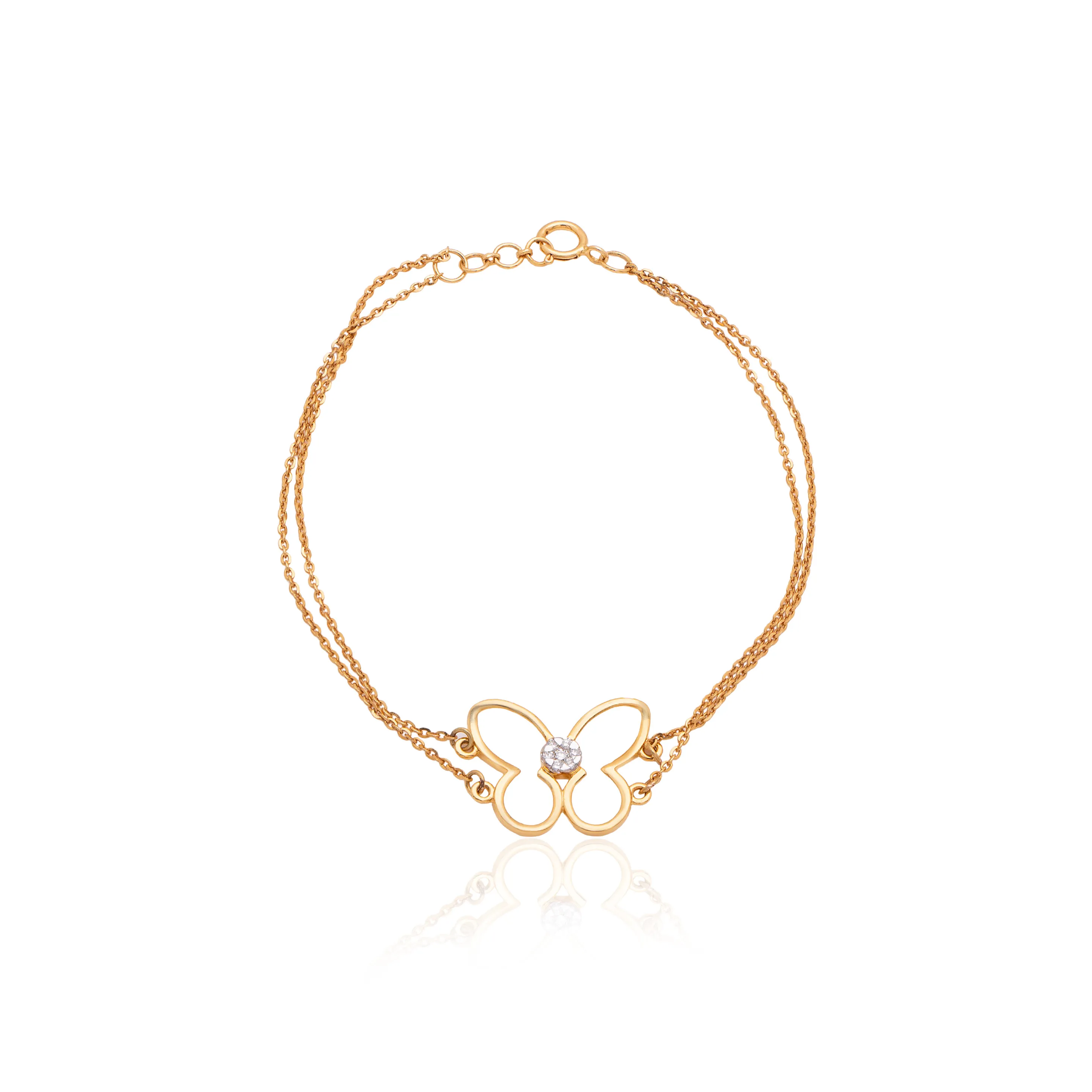 Yellow Gold Diamond Bracelet - Image 2