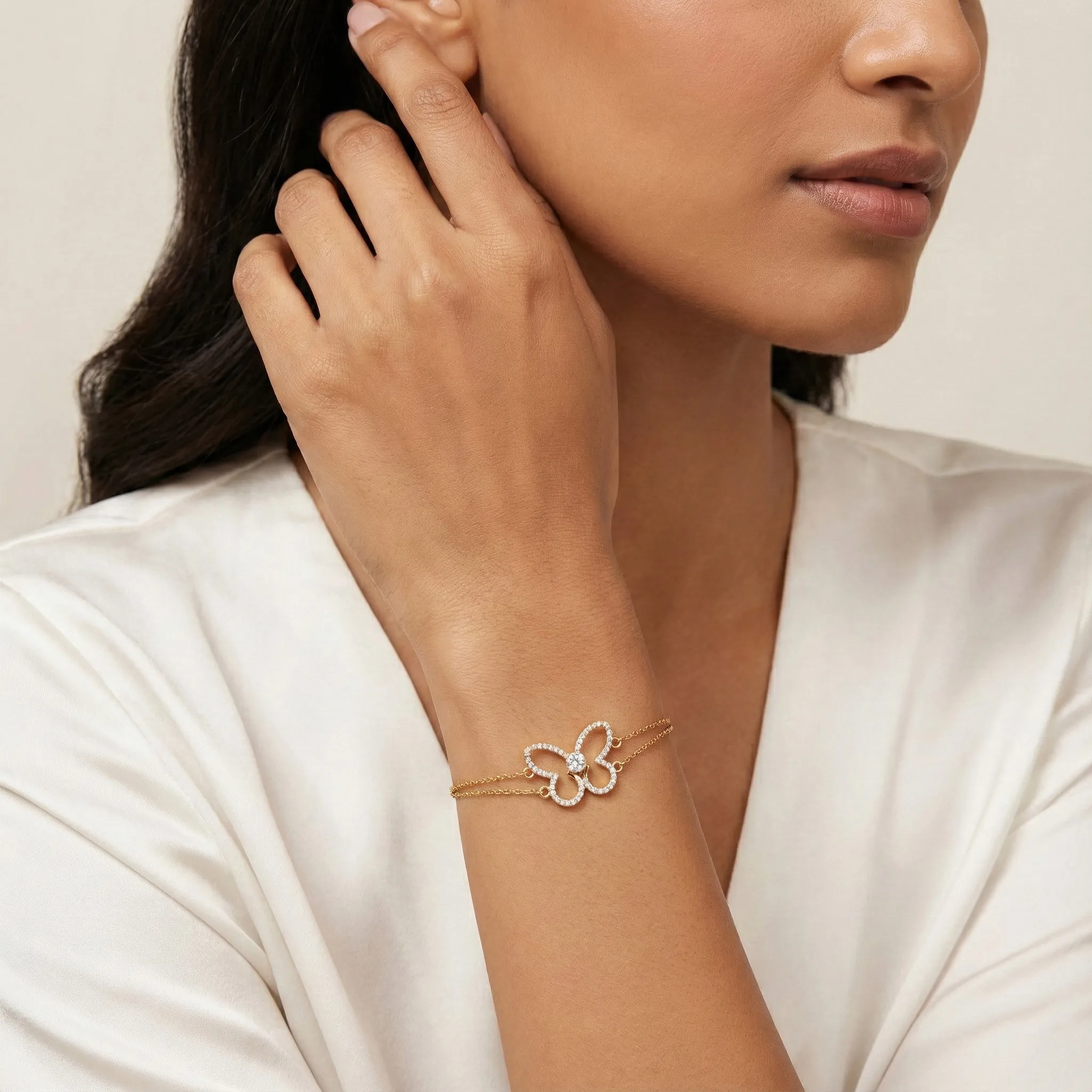 Yellow Gold Diamond Bracelet - Image 3