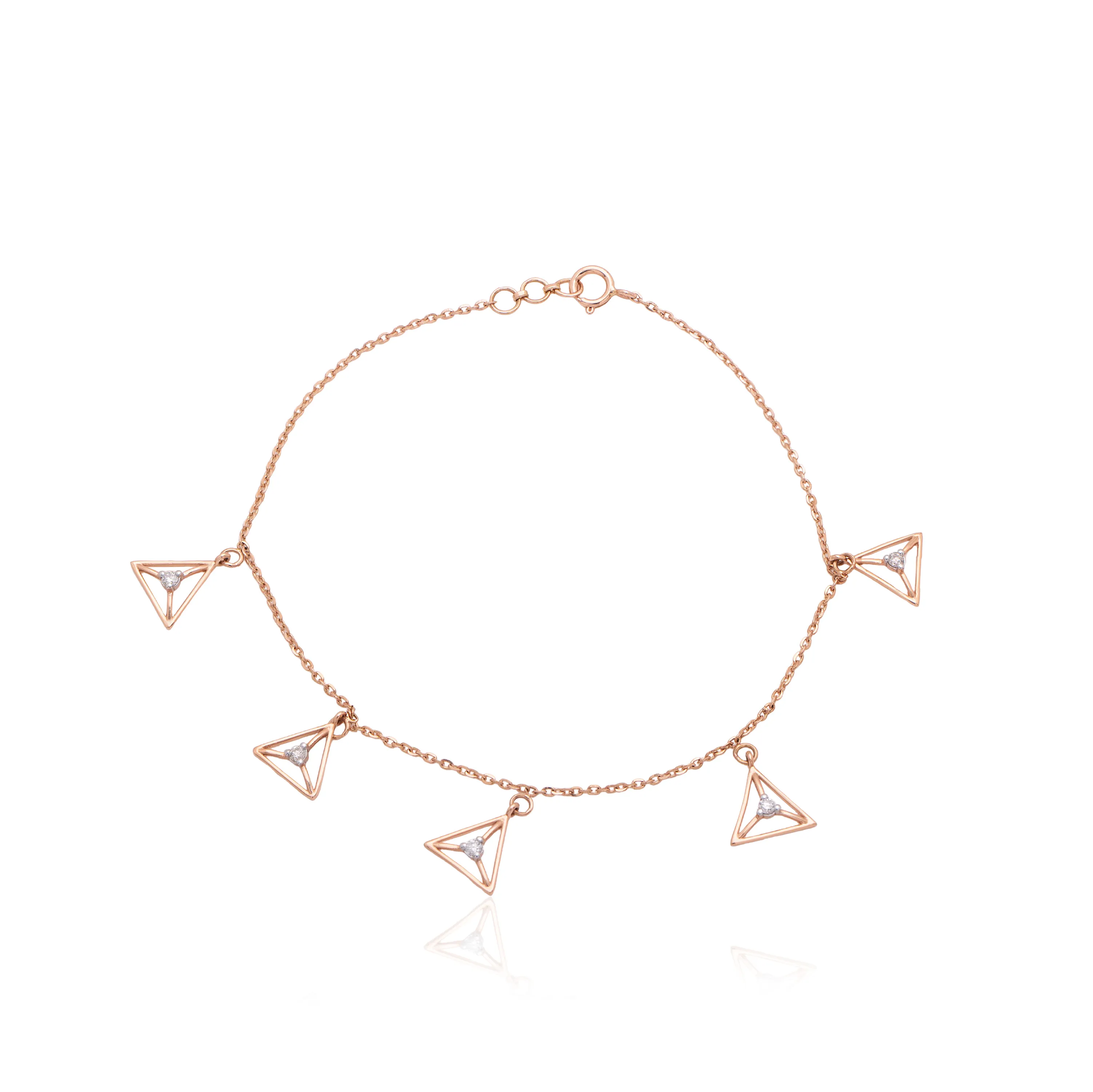 Rose Gold Diamond Bracelet - Image 2