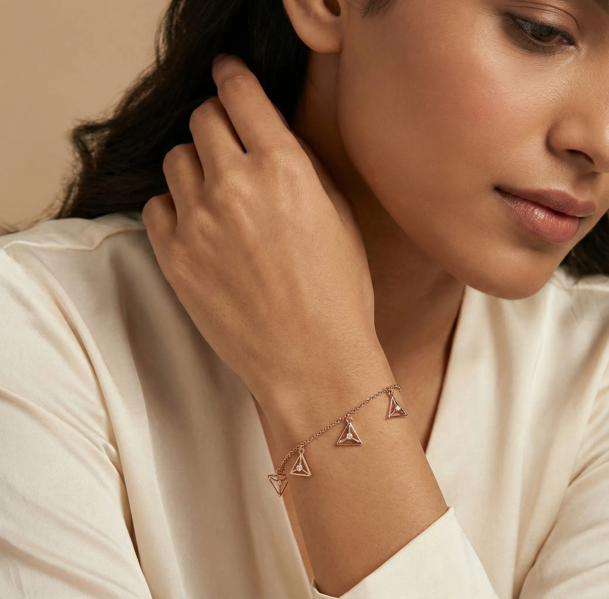 Rose Gold Diamond Bracelet - Image 3