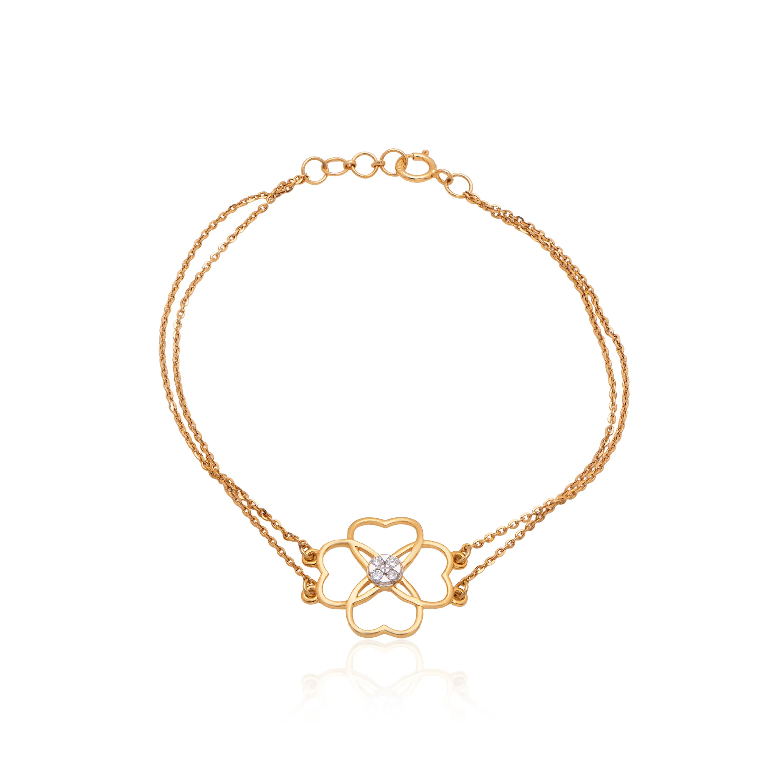 Yellow Gold Diamond Bracelet - Image 2