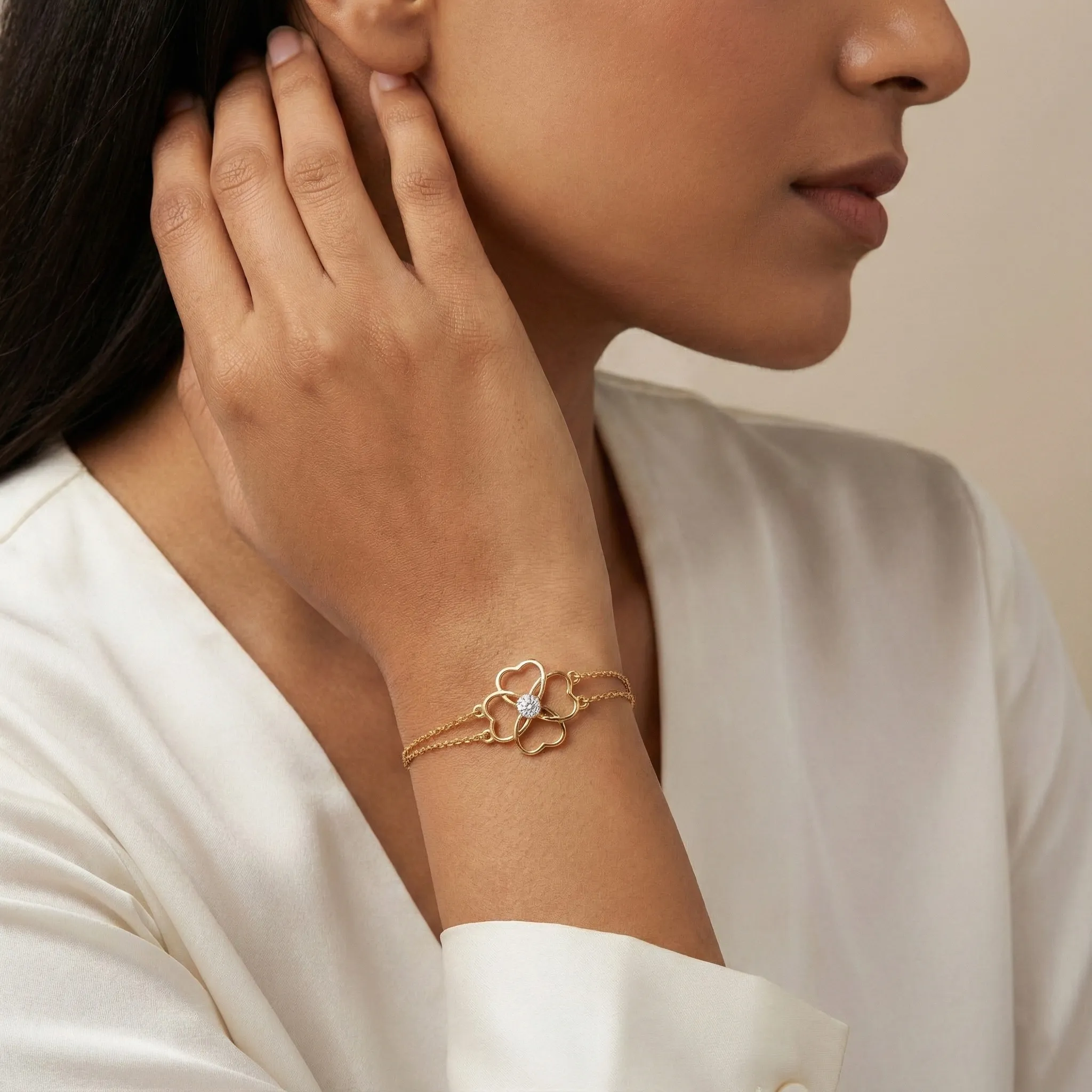 Yellow Gold Diamond Bracelet - Image 3