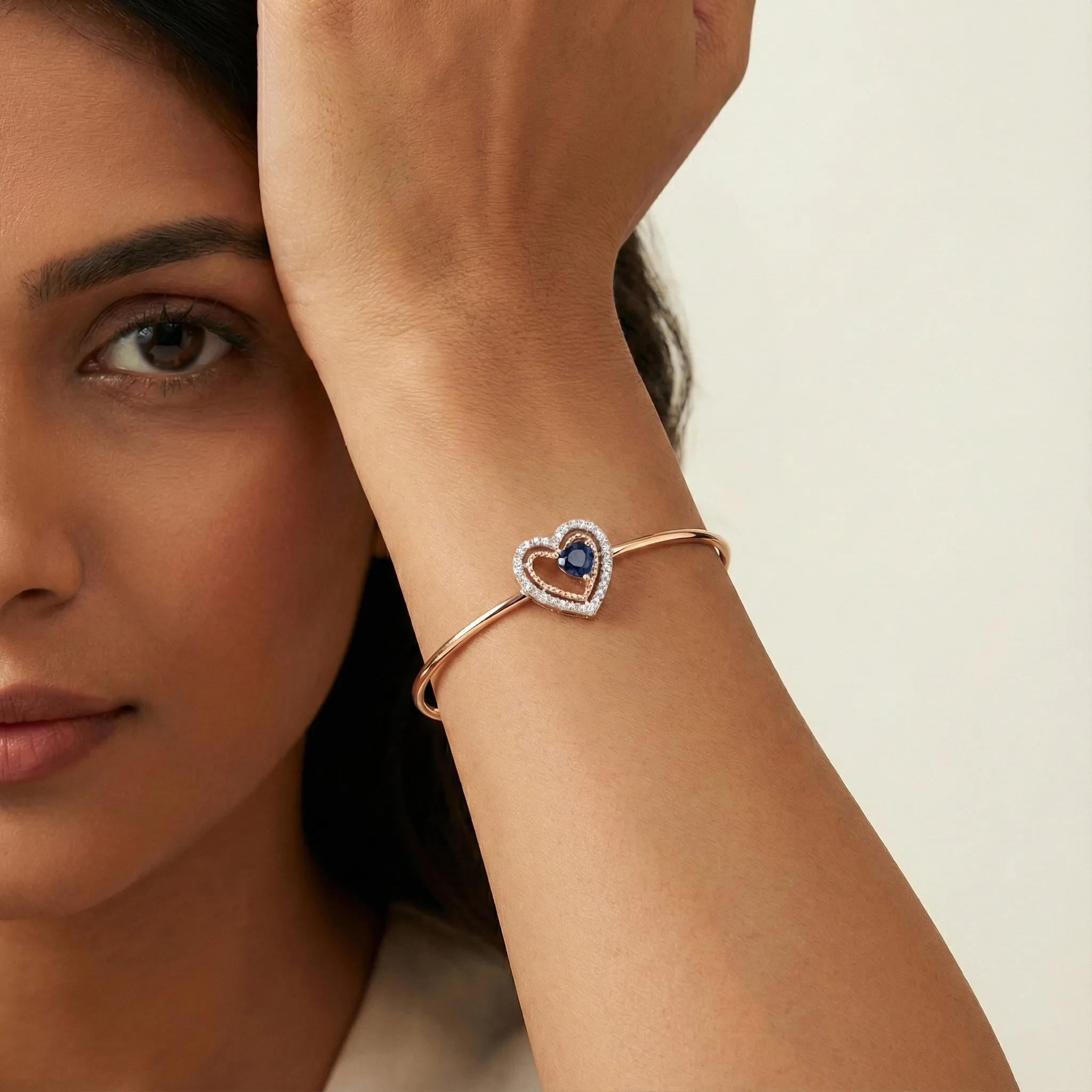 Rose Gold Diamond Bracelet - Image 2