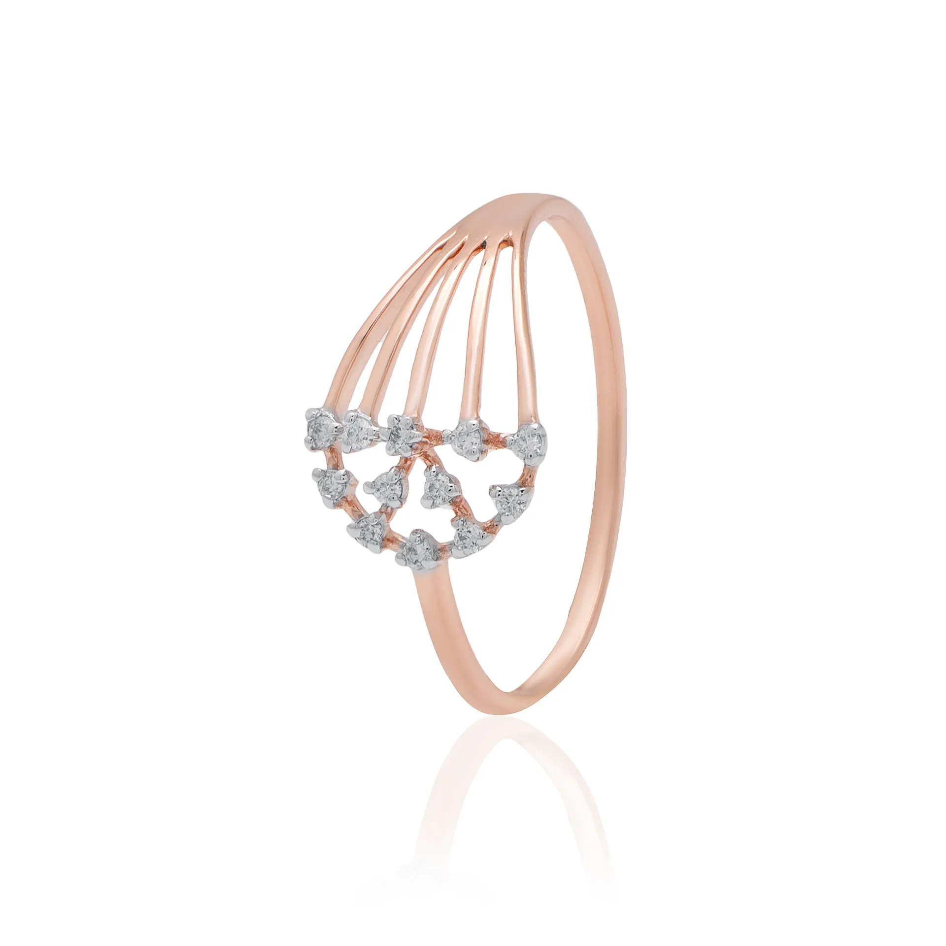 Rose Gold Diamond Ring - Image 2