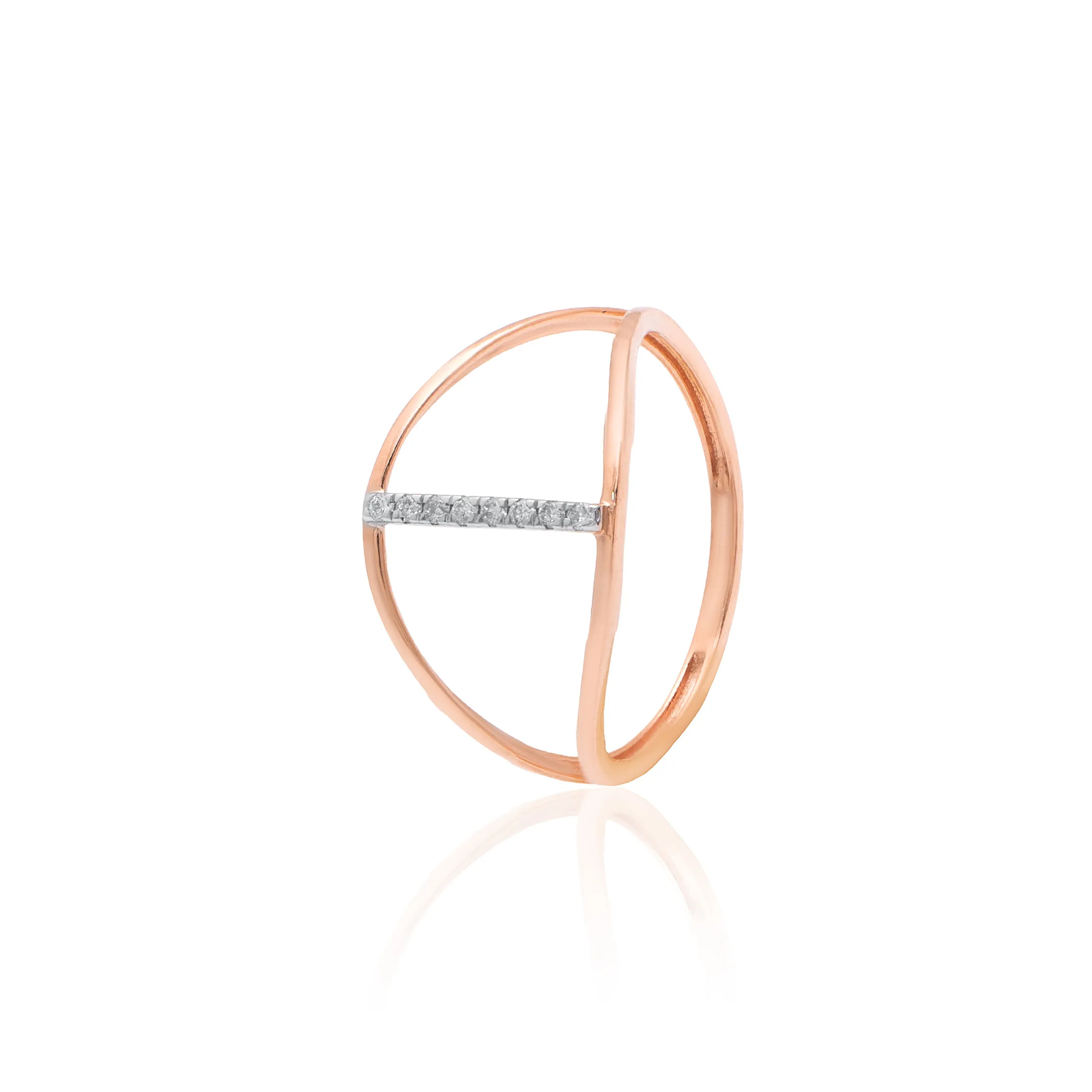 Rose Gold Diamond Ring - Image 3