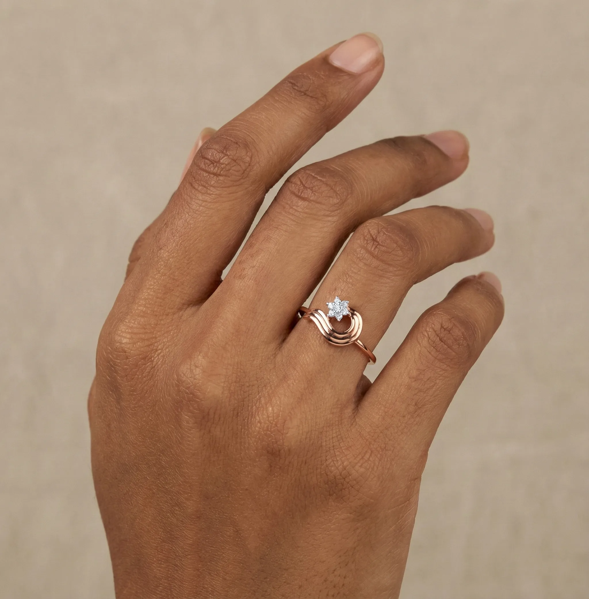 Rose Gold Diamond Ring - Image 2