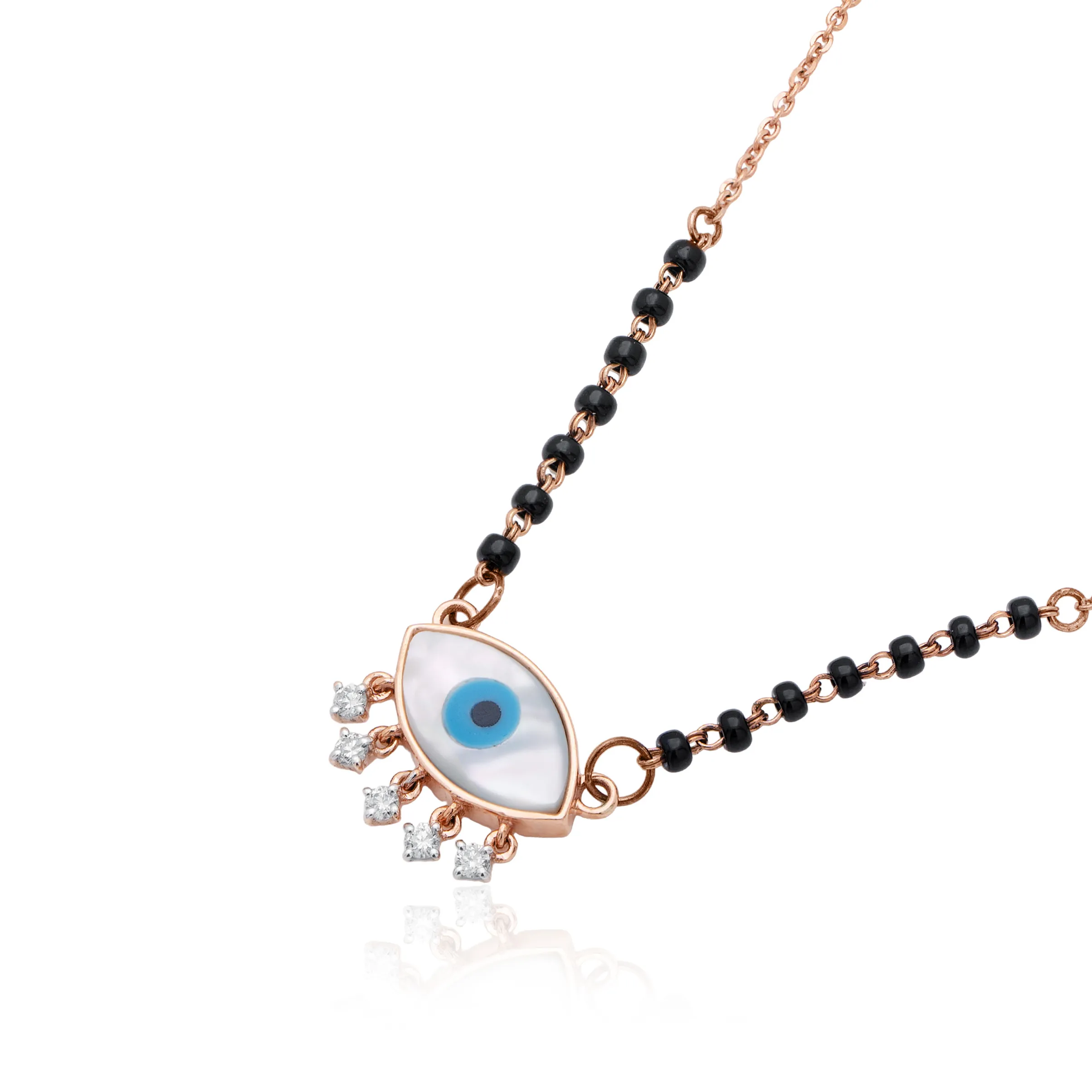 Rose Gold Diamond Necklace - Image 2