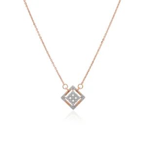 Rose Gold Diamond Necklace