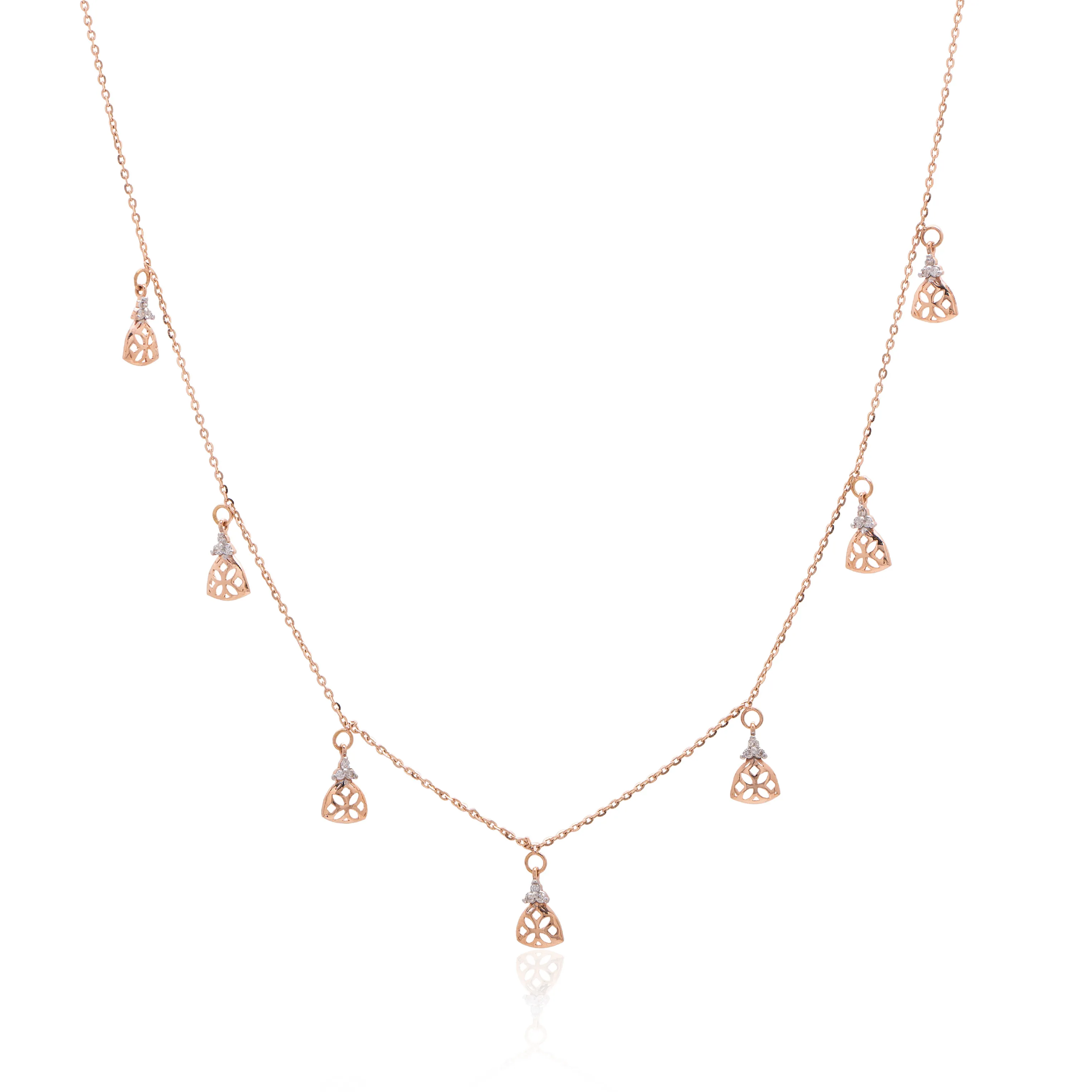 Rose Gold Diamond Necklace