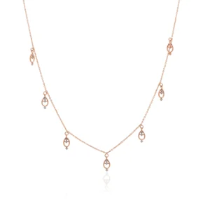 Rose Gold Diamond Necklace