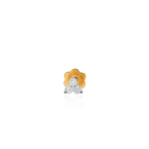 Yellow Gold Diamond Nose Pin
