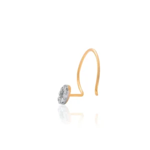 Yellow Gold Diamond Nose Pin