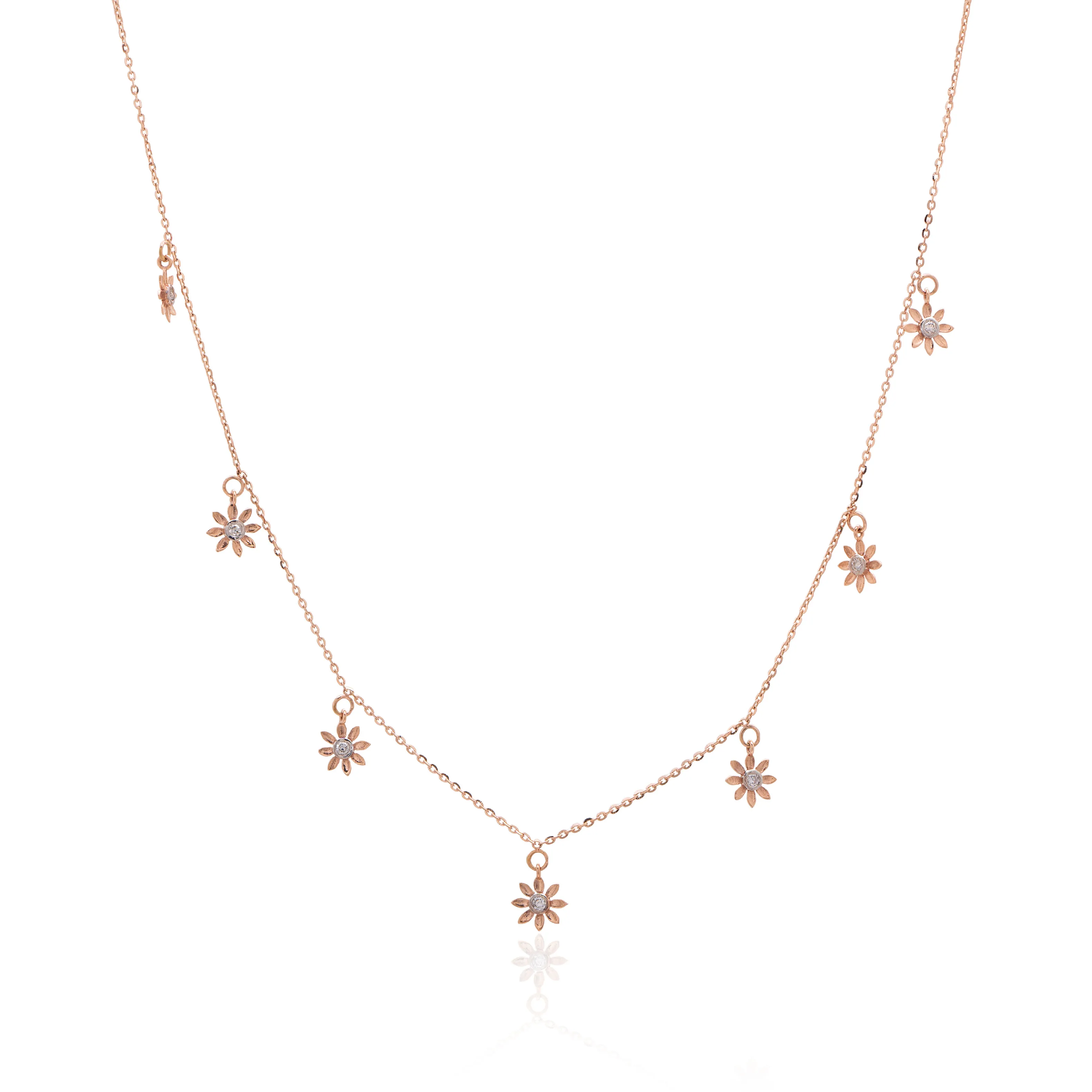 Rose Gold Diamond Necklace