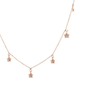 Rose Gold Diamond Necklace