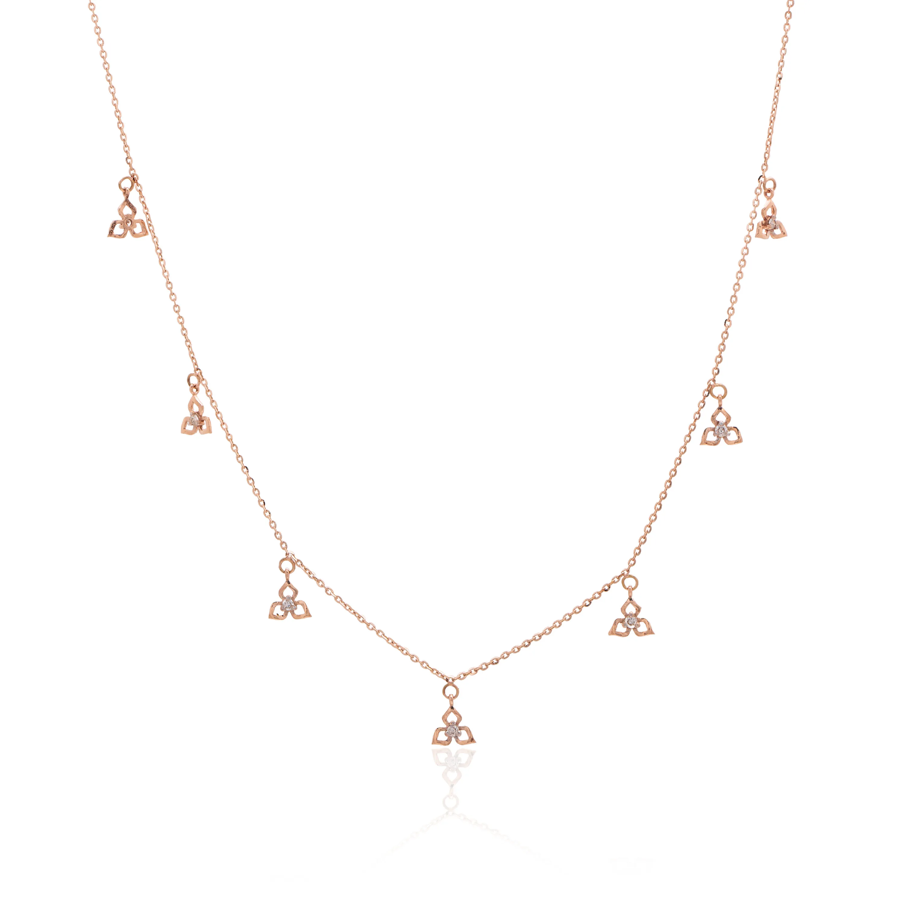 Rose Gold Diamond Necklace