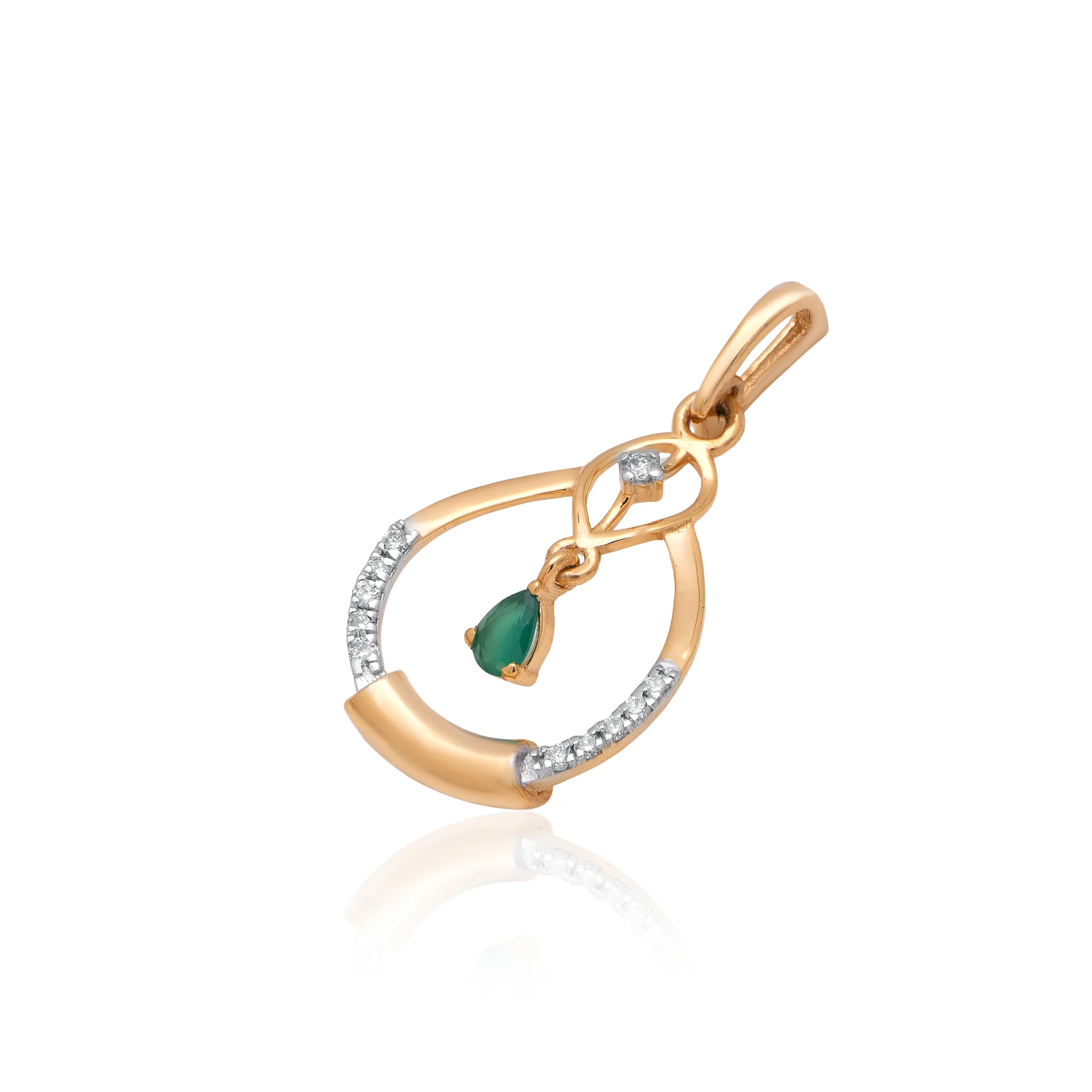 Yellow Gold Diamond Pendant - Image 2