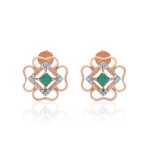 Rose Gold Diamond Earrings