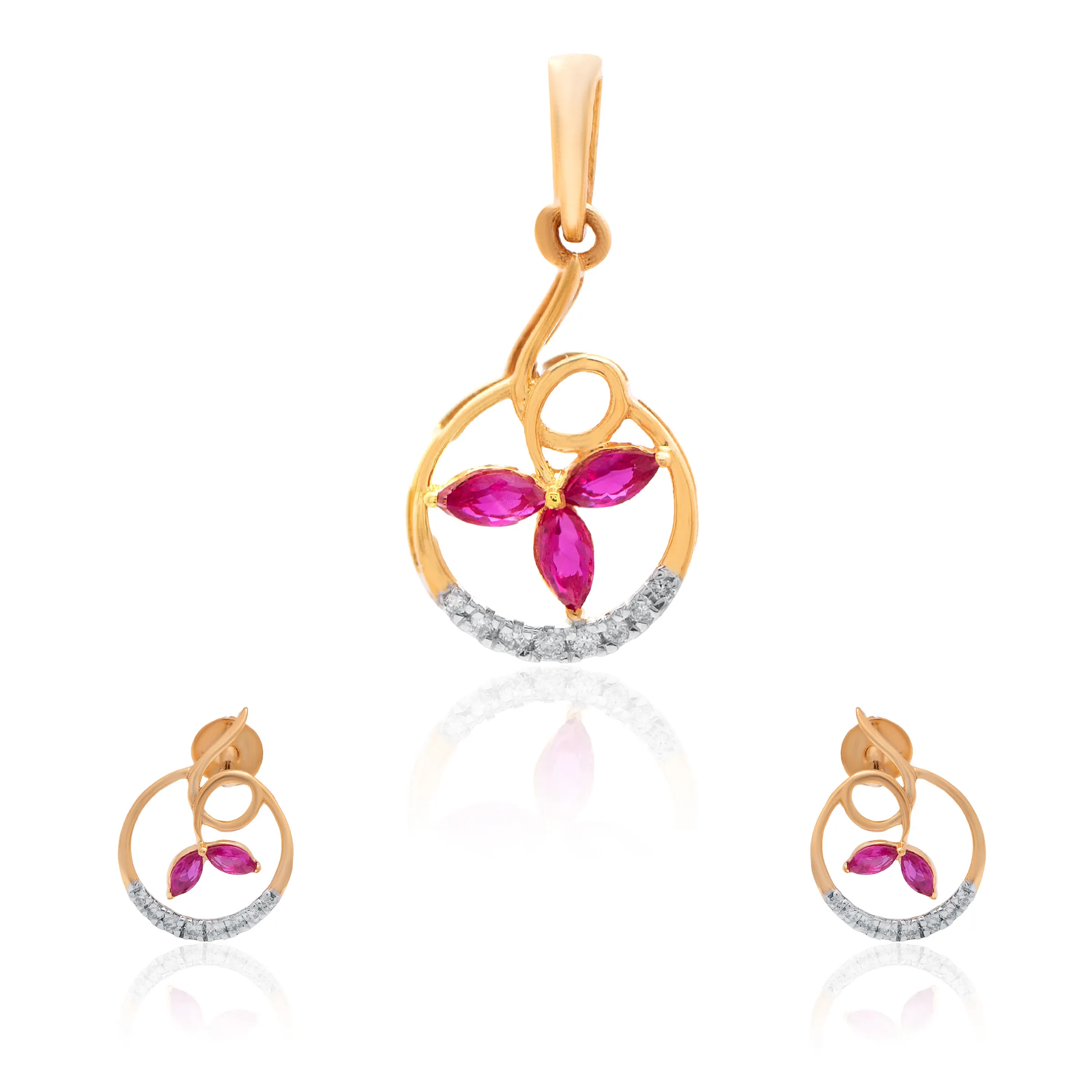 Yellow Gold Diamond Pendant - Image 3