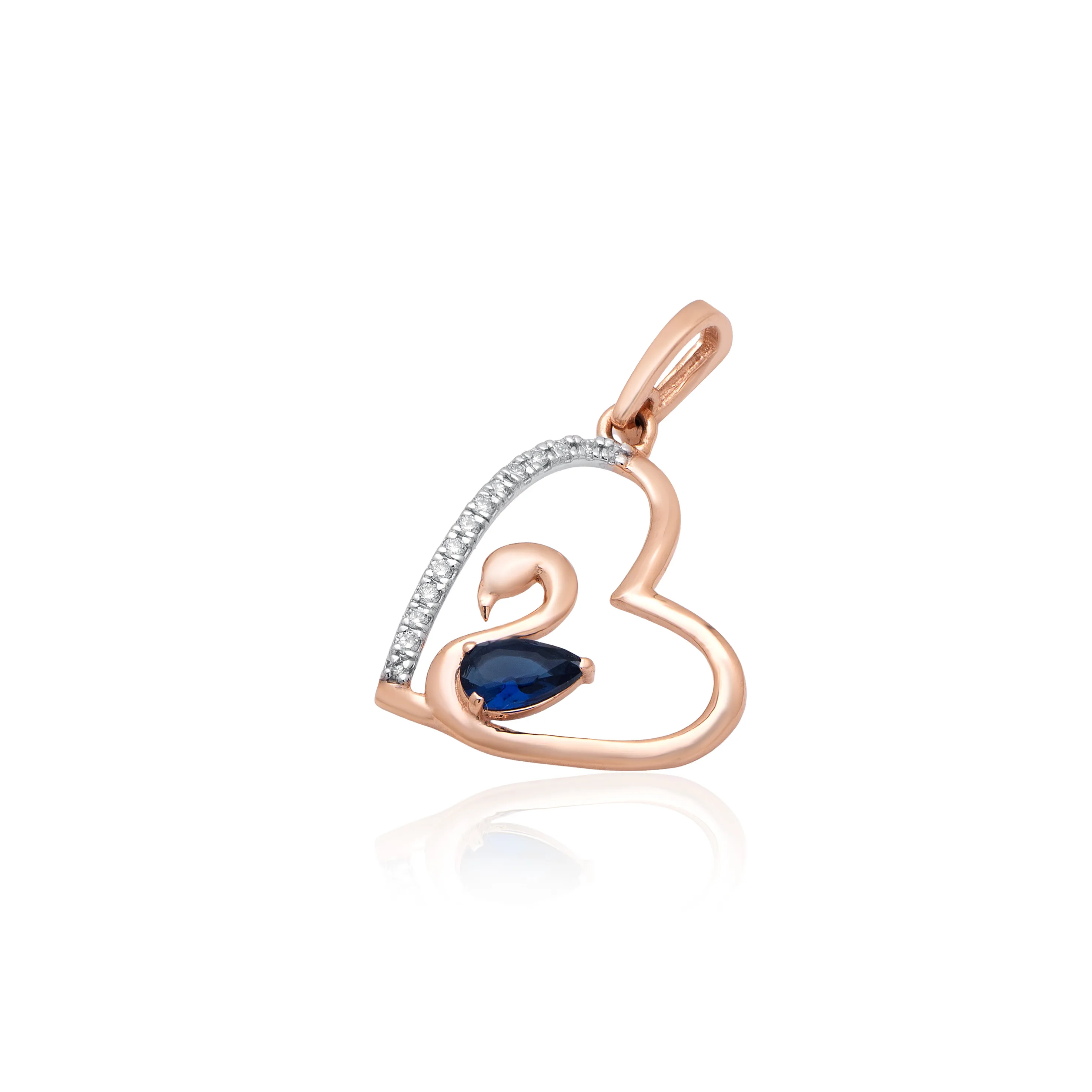 Rose Gold Diamond Pendant - Image 2