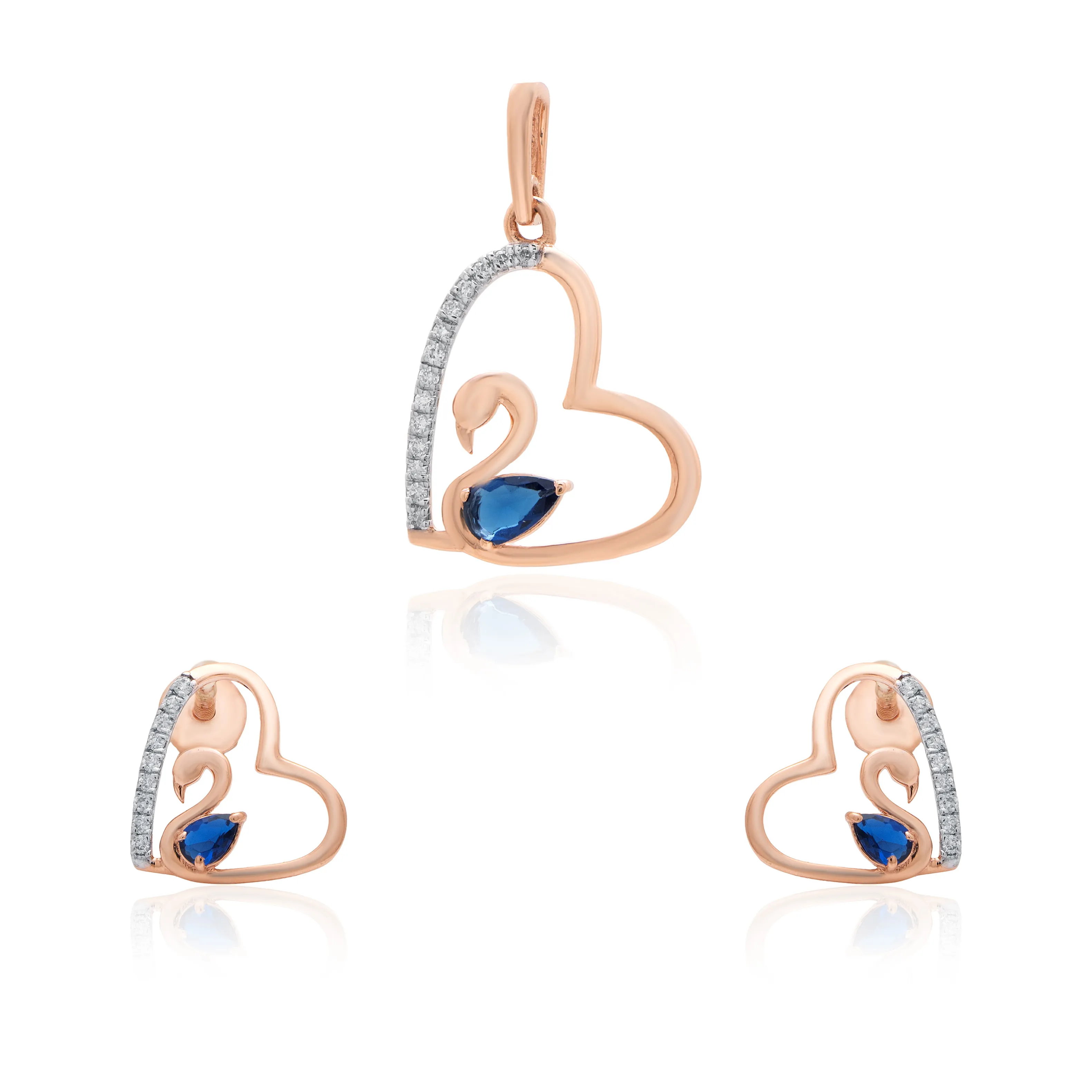 Rose Gold Diamond Pendant - Image 3