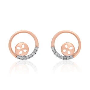 Rose Gold Diamond Earrings