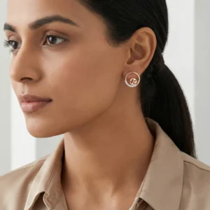 Rose Gold Diamond Earrings