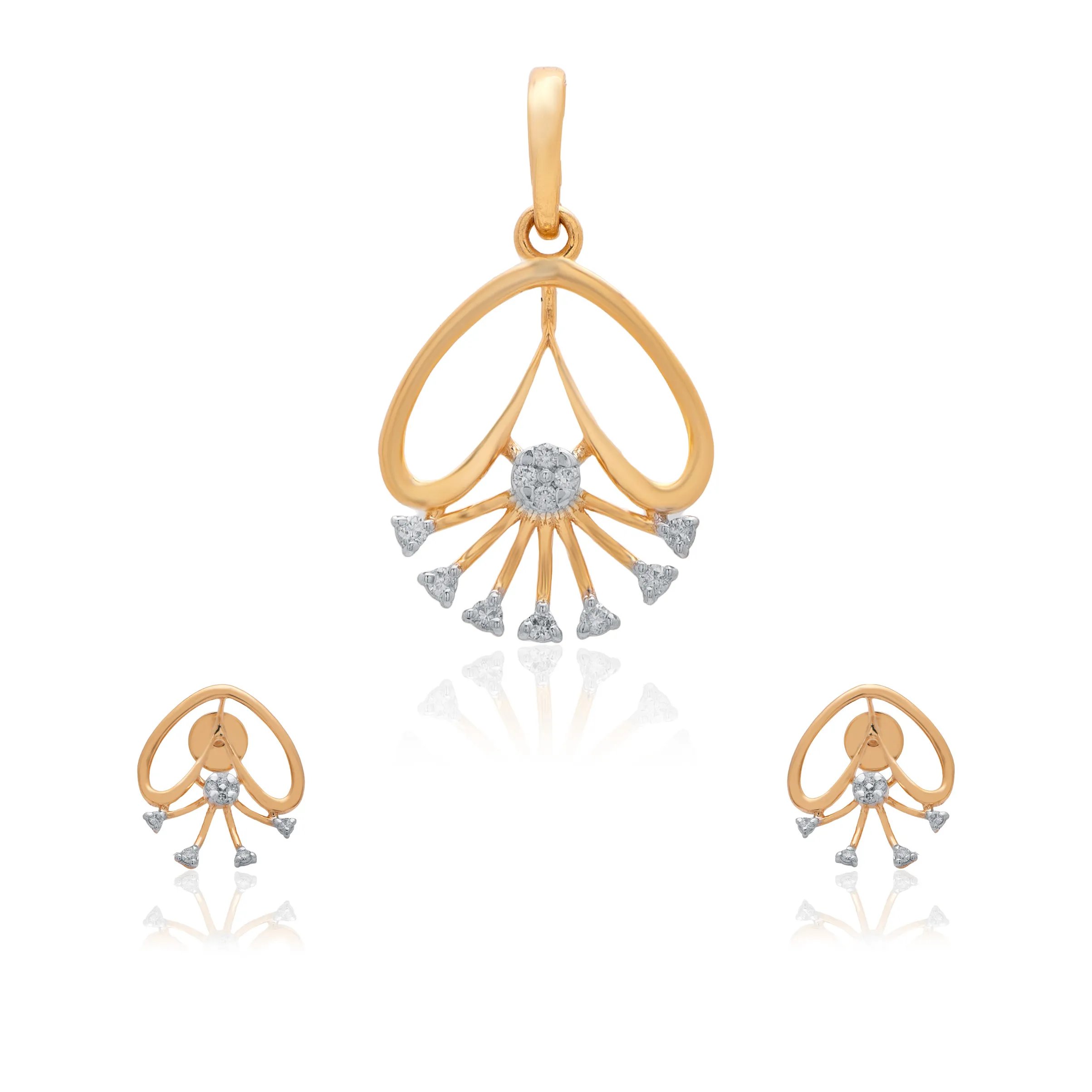 Rose Gold Diamond Pendant - Image 3