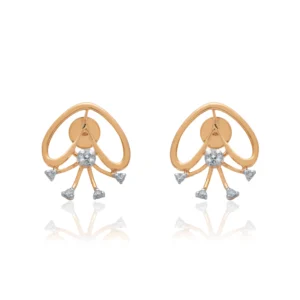Rose Gold Diamond Earrings