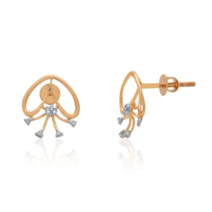 Rose Gold Diamond Earrings