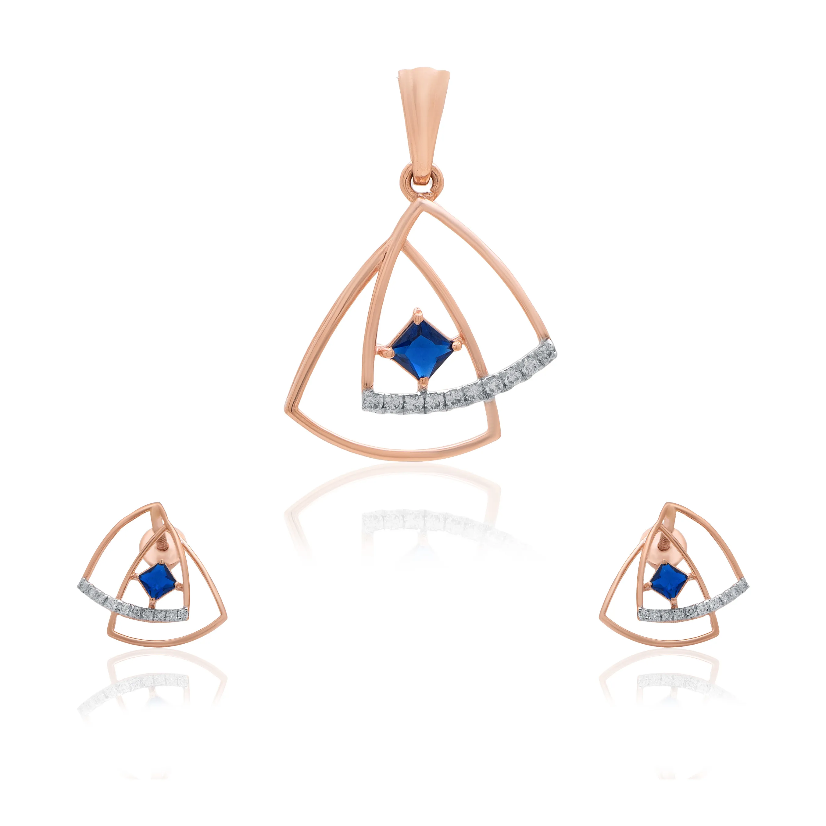 Rose Gold Diamond Pendant - Image 3