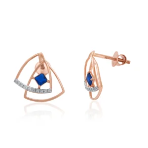 Rose Gold Diamond Earrings