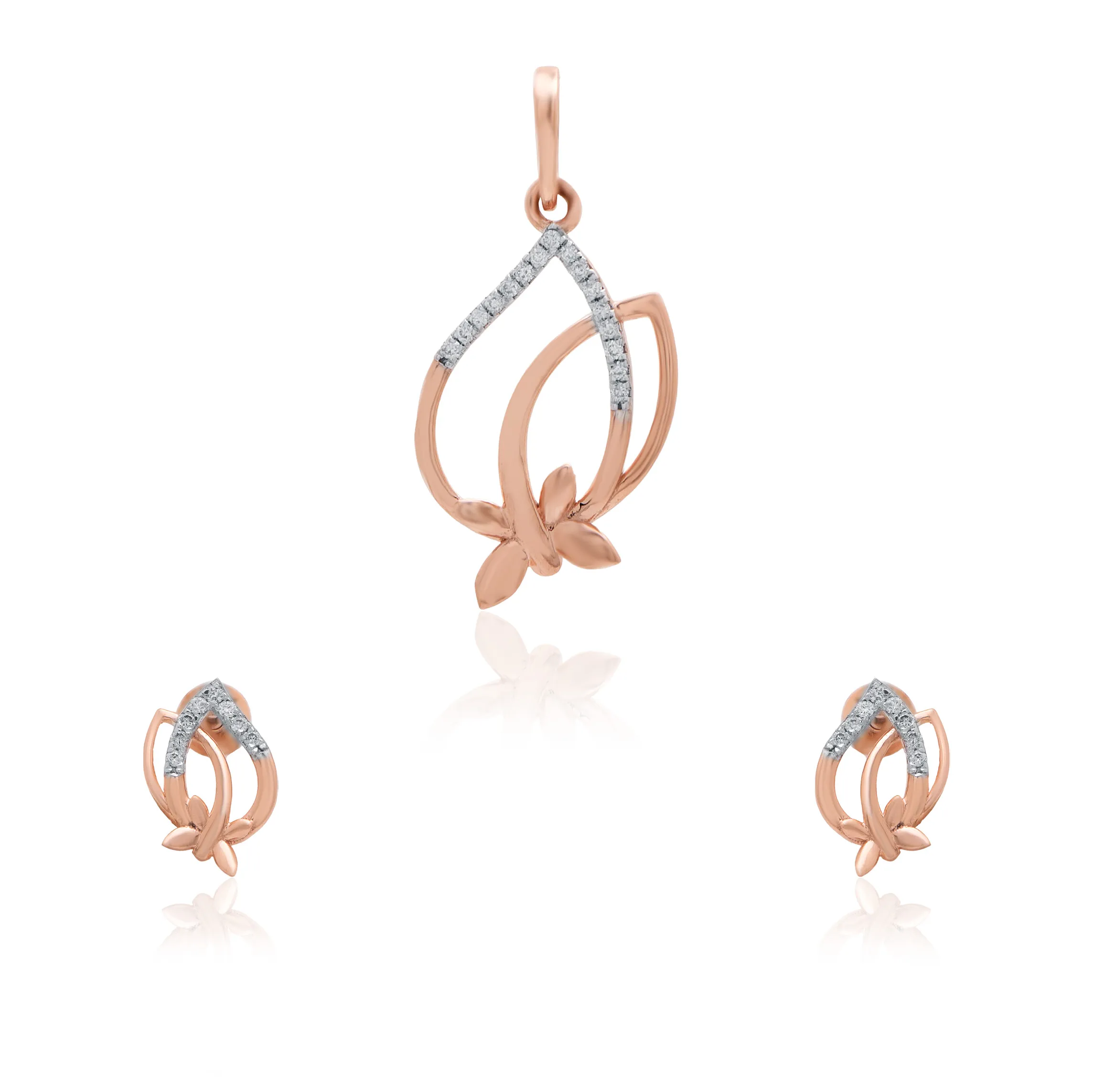 Rose Gold Diamond Pendant - Image 3