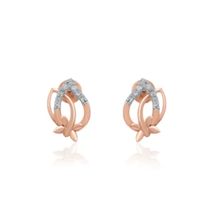 Rose Gold Diamond Earrings
