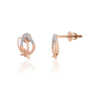 Rose Gold Diamond Earrings
