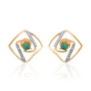 Yellow Gold Diamond Earrings