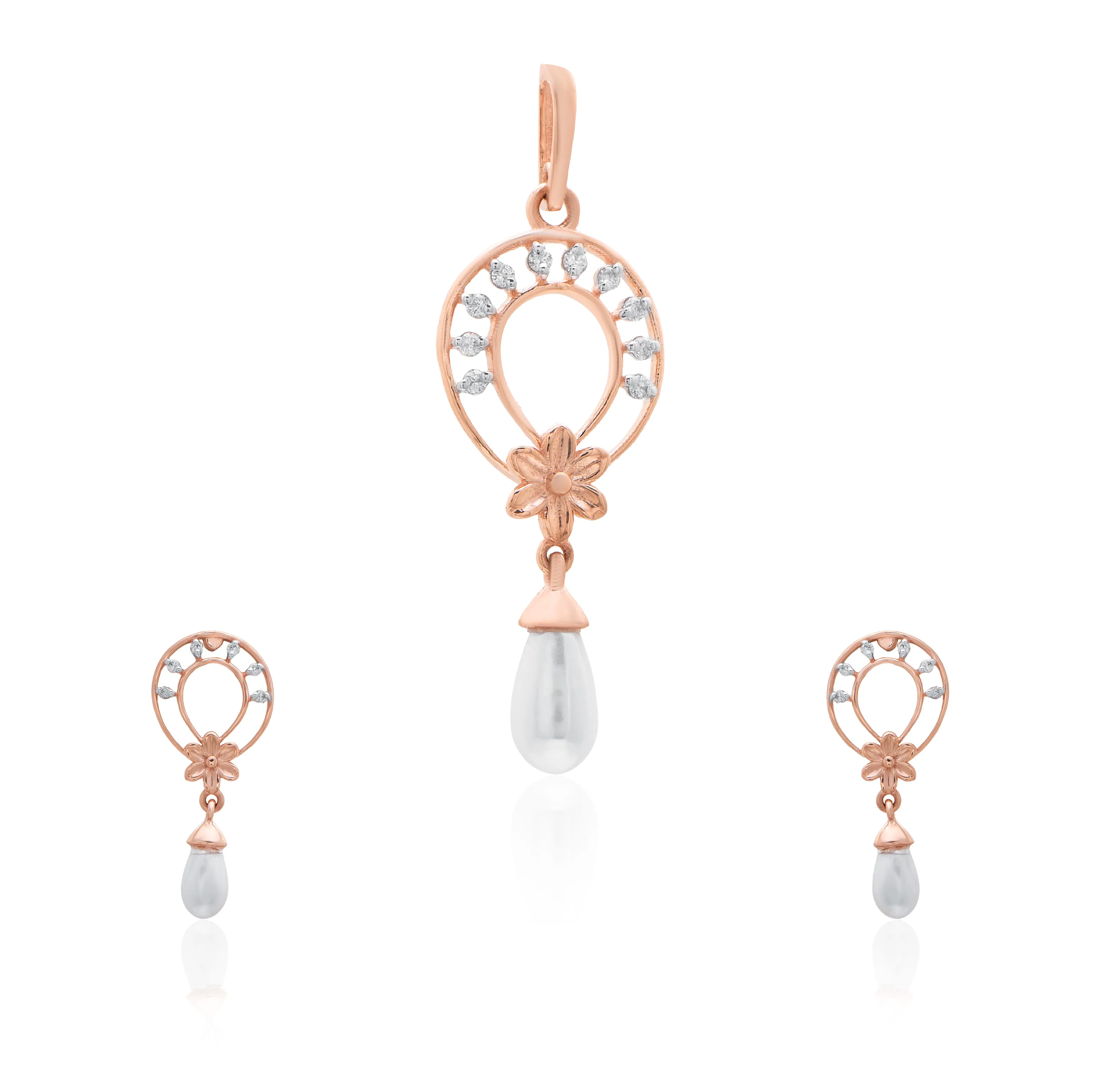 Rose Gold Diamond Pendant - Image 3