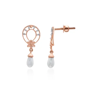 Rose Gold Diamond Earrings