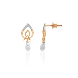 Yellow Gold Diamond Earrings