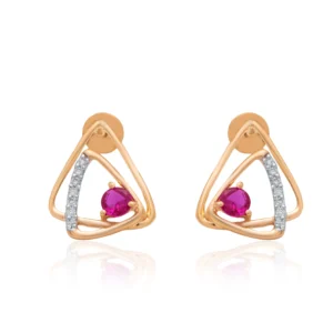 Yellow Gold Diamond Earrings