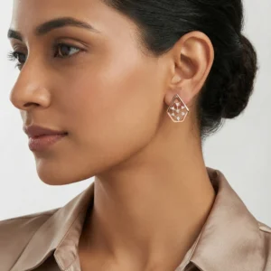 Rose Gold Diamond Earrings