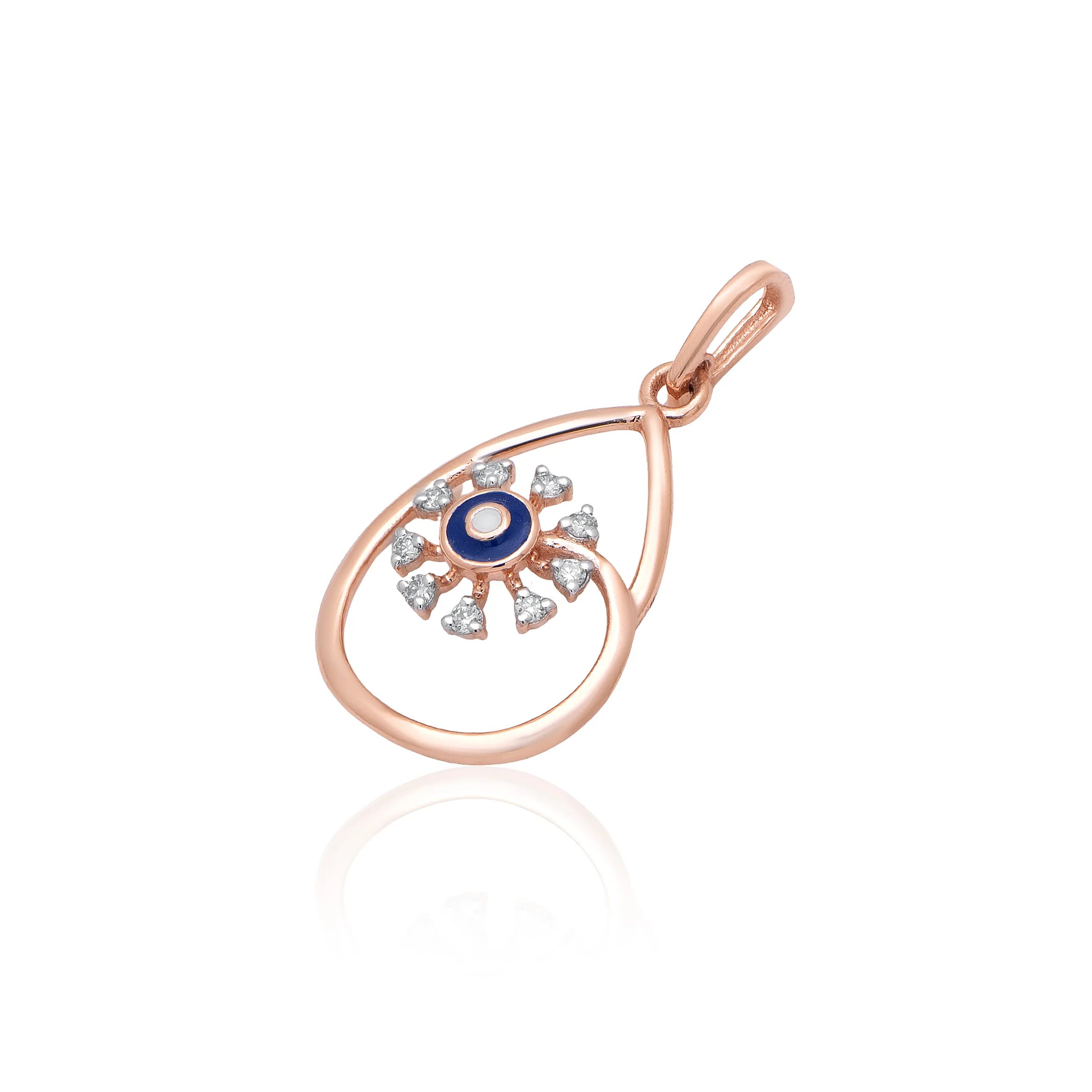 Rose Gold Diamond Pendant - Image 2