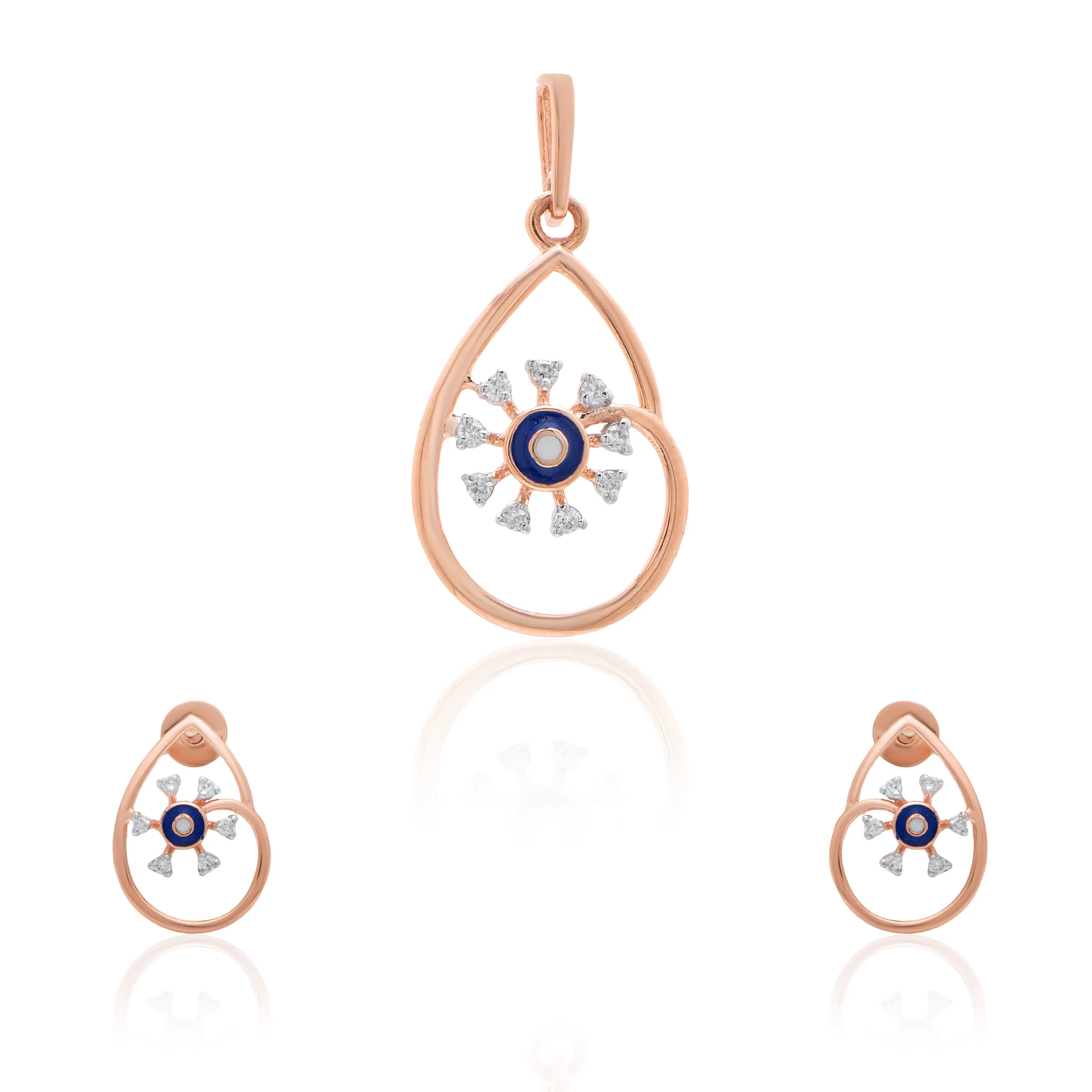 Rose Gold Diamond Pendant - Image 3