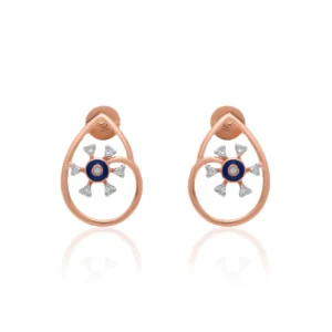 Rose Gold Diamond Earrings