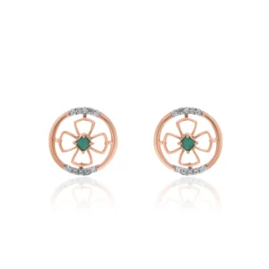 Rose Gold Diamond Earrings