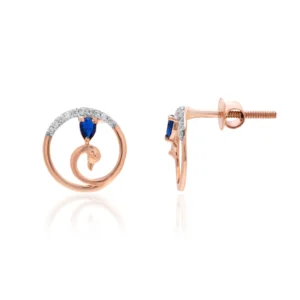 Rose Gold Diamond Earrings