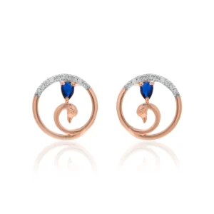 Rose Gold Diamond Earrings