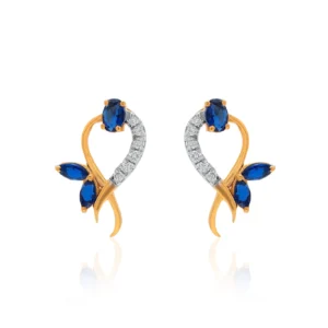 Yellow Gold Diamond Earrings