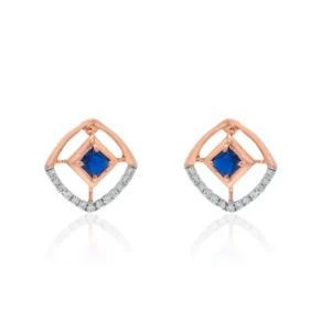 Rose Gold Diamond Earrings